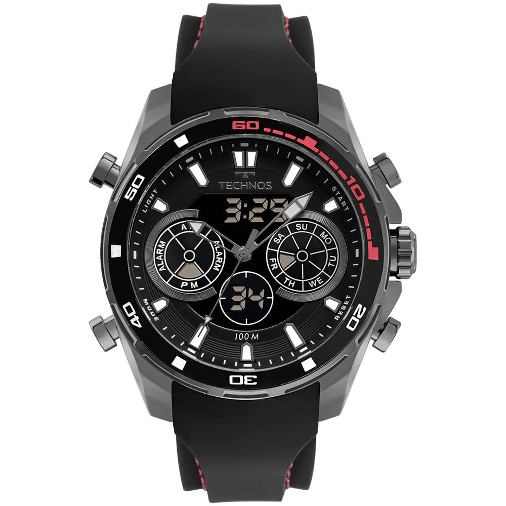 Relógio Technos Masculino Ts Digitech Preto - BJ3530AB/2P - 1