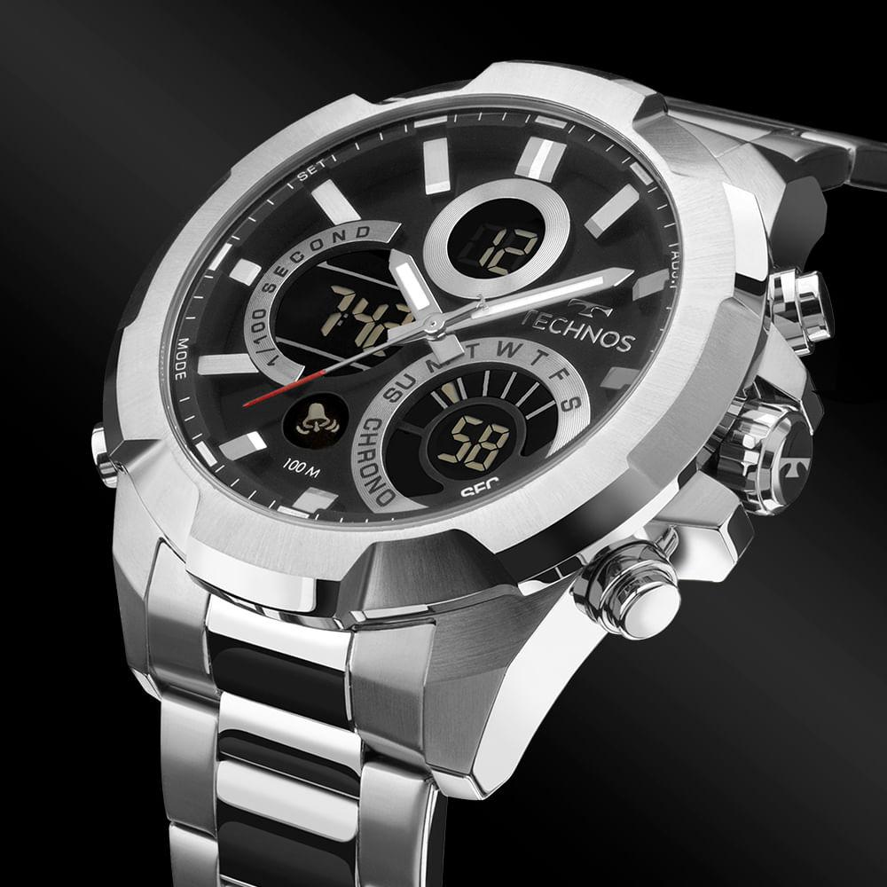 Relogio Technos Masculino Digitech Prata - W23721AAC/1P - 4