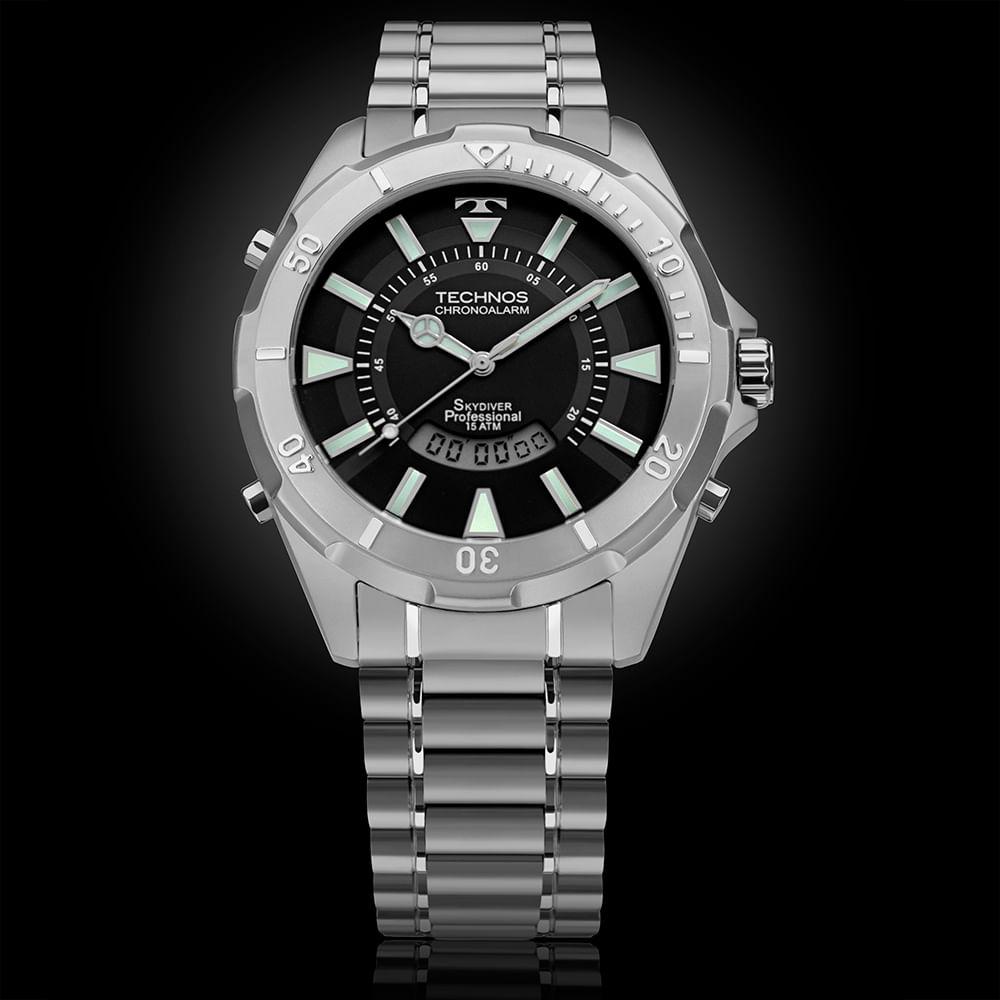 Relógio Technos Masculino Skydiver Prata - WT205FY/1P - 4