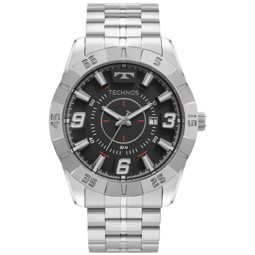 Relógio Technos Masculino Racer Prata - 2115KYX/1R - 1