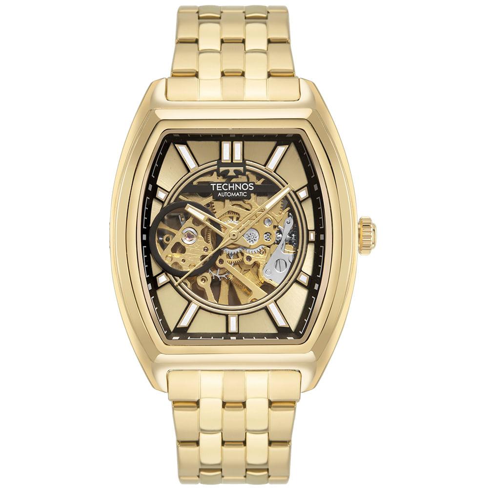 Relógio Technos Masculino Automatico Dourado - G3265AC/1D - 1