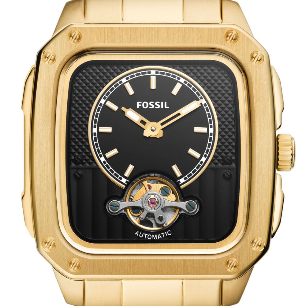 Relógio Fossil Masculino Inscription Dourado - ME3239/1DN - 5