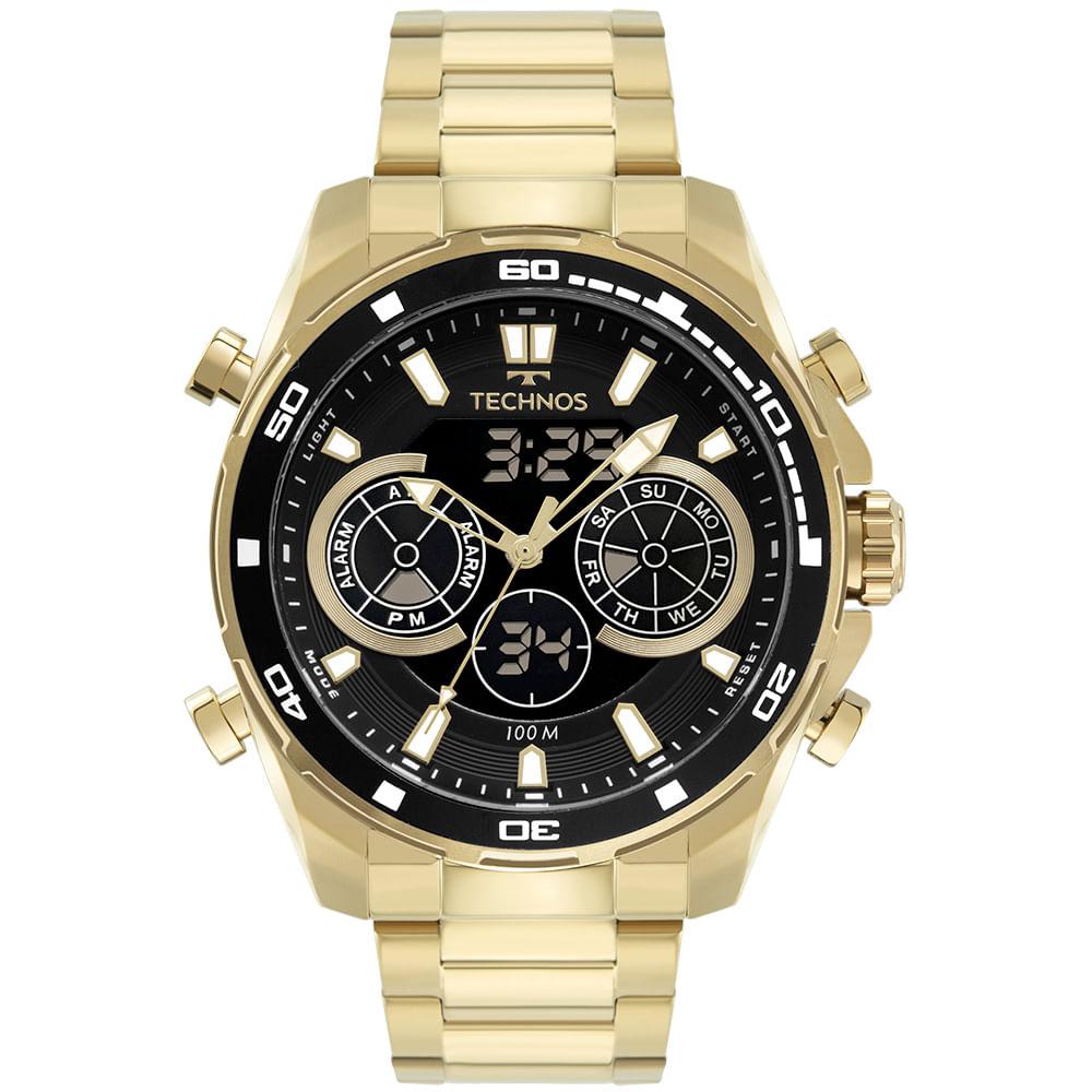 Relogio Technos Masculino Digitech Dourado - BJ3530AA/1P - 1