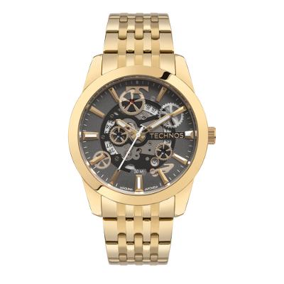 Relógio Technos Masculino Automático Skeleton Dourado - 8215AT/1P
