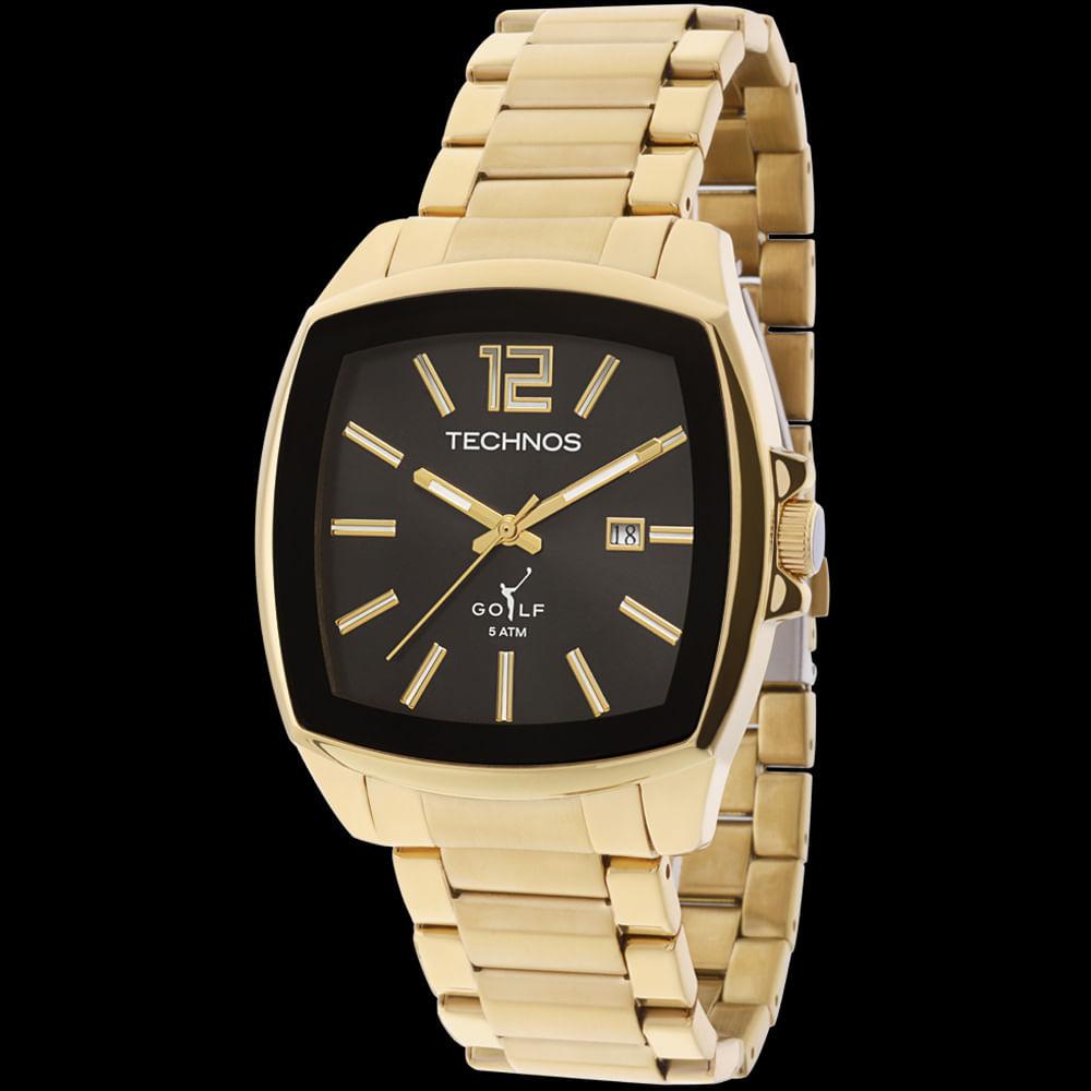 Relógio Technos Masculino Analógico Dourado 2115KOI/4P - 2