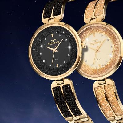 Relógio Technos Feminino Crystal Dourado - 2035MYK/1D