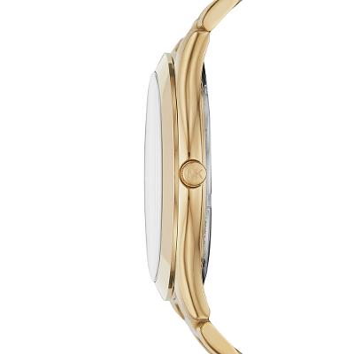 Relógio Michael Kors Feminino Slim Runway Dourado - MK8621/1DN