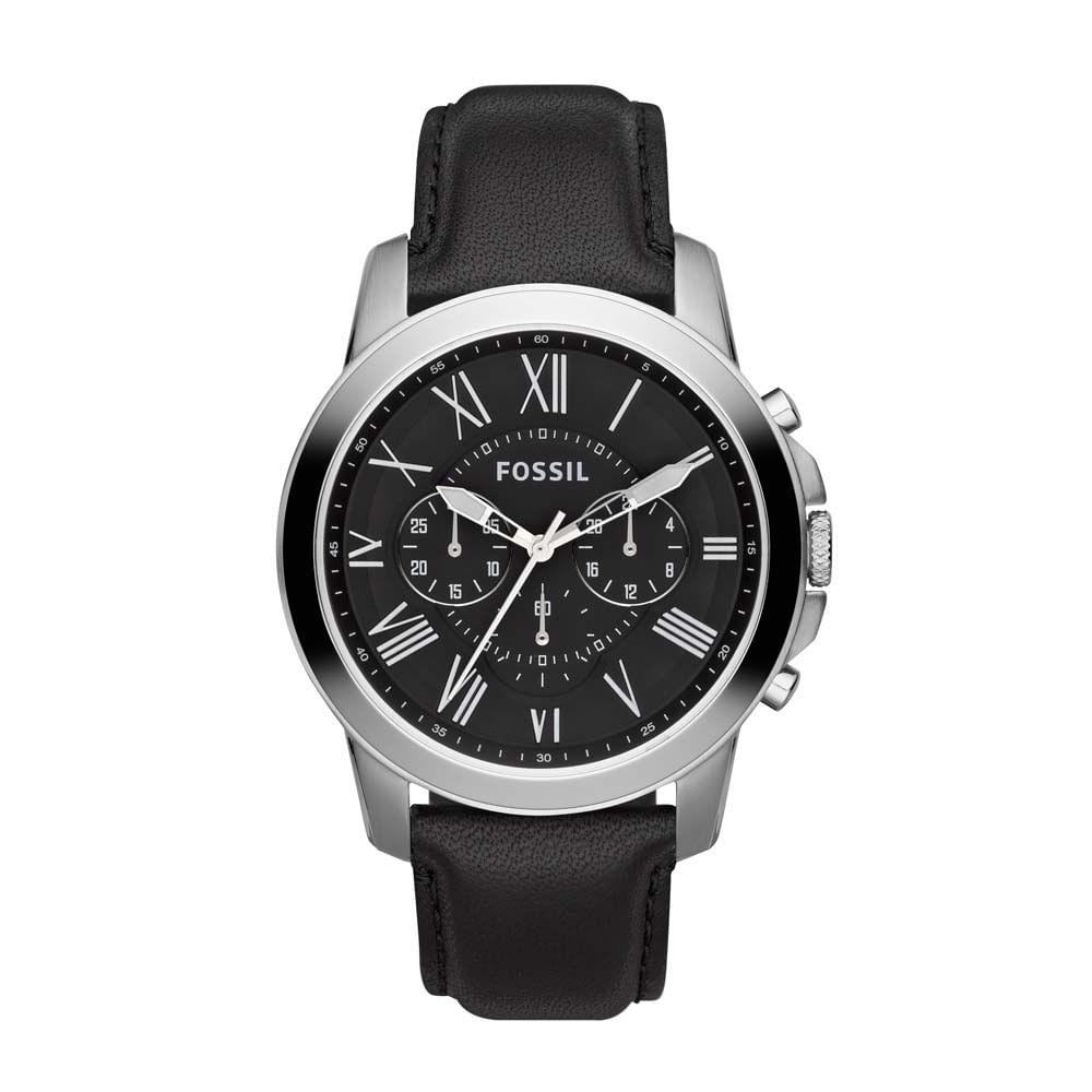 Relógio Fossil Masculino Grant Pratra - FS4812/0PN - 1