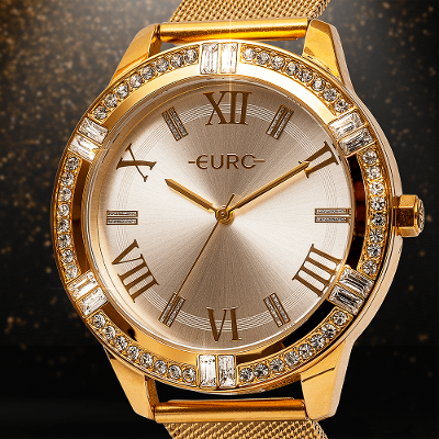 Relógio Euro Feminino Stones Dourado - EU2033CC/4D