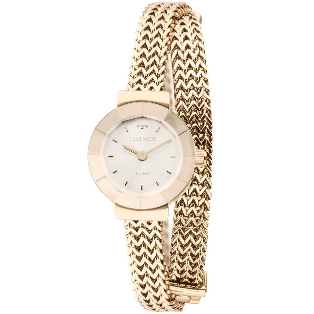 Relógio Technos Feminino Elegance Mini Dourado - 5Y20IP/4X - 1