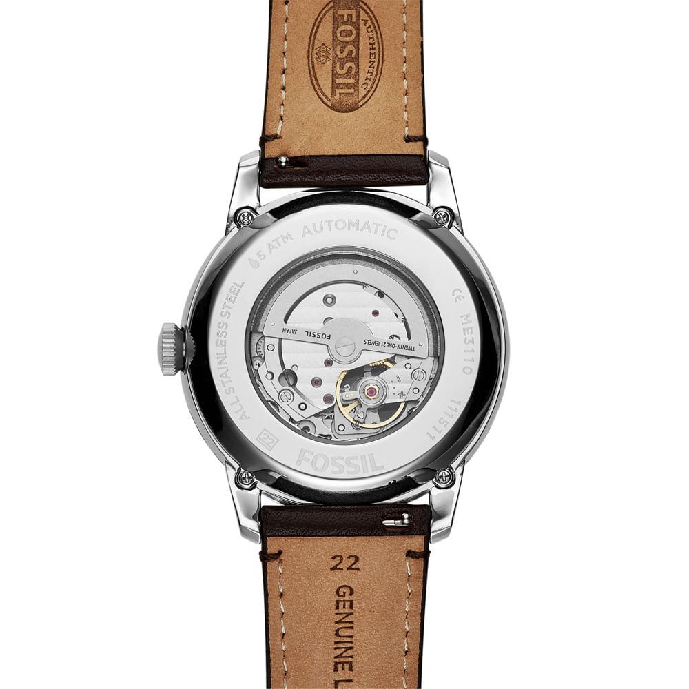 Relógio Fossil Masculino Townsman Prata - ME3110/0AN - 2