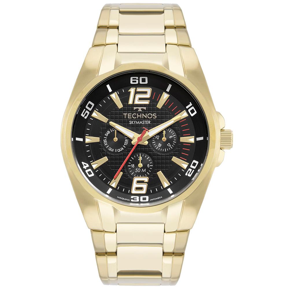 Relógio Technos Masculino Skymaster Dourado - 6P79BV/1P - 1