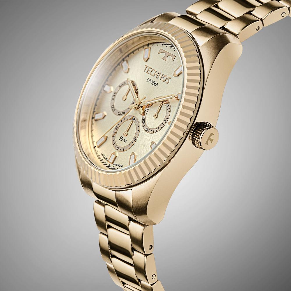Relógio Technos Masculino Riviera Dourado - 6P79BT/1D - 4