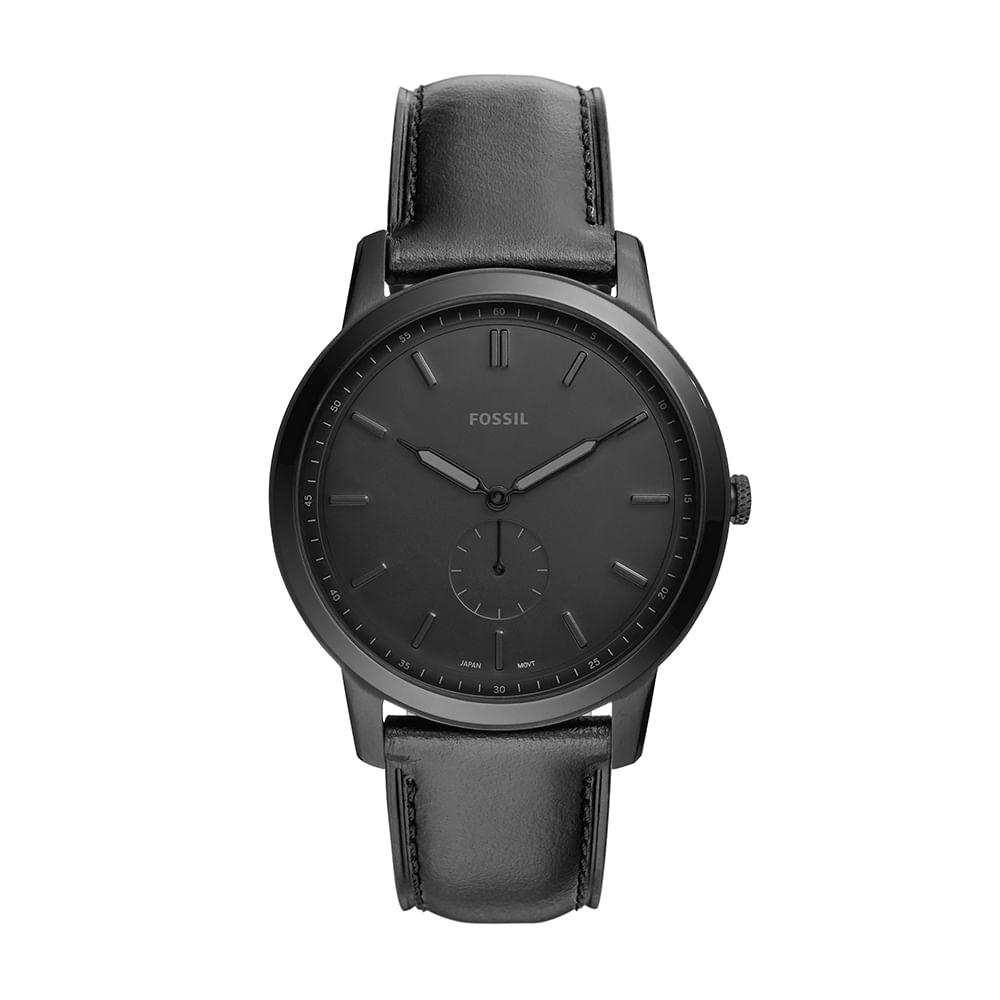 Relógio Fossil Masculino The Minimalist Preto - FS5447/0PN - 1