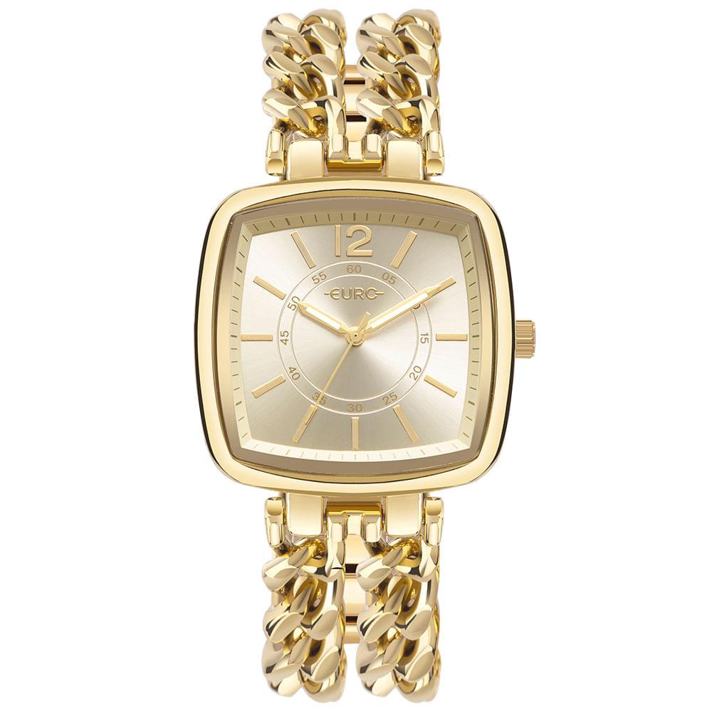 Relógio Euro Feminino Chains Dourado - EU2035YUD/4D - 2