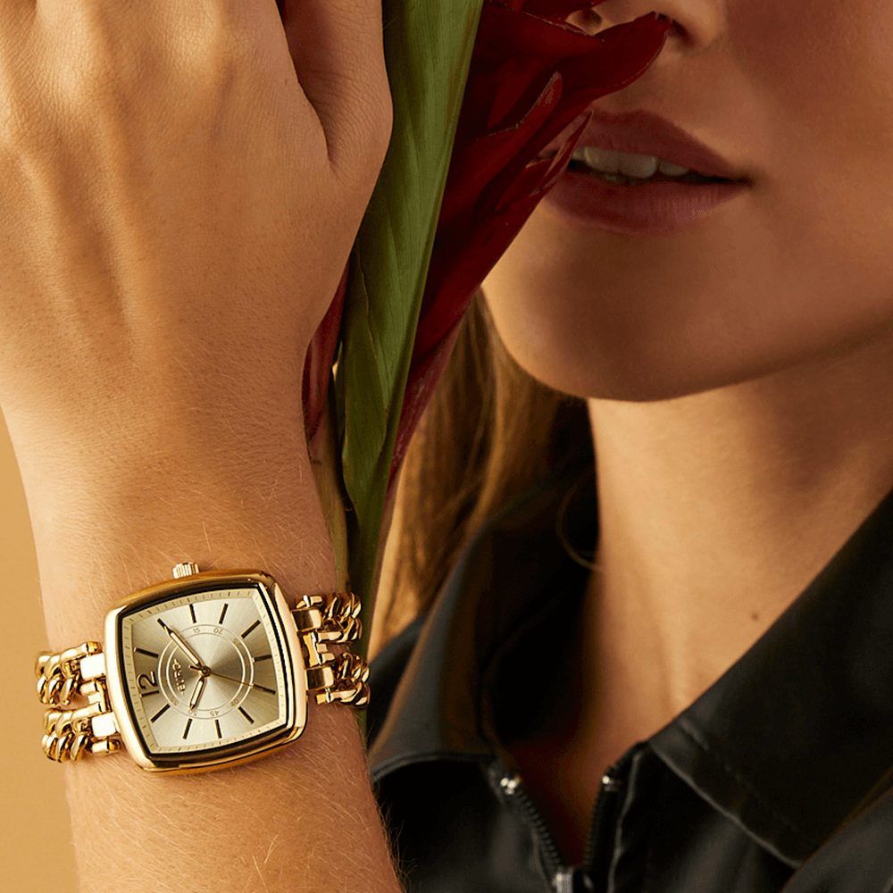 Relógio Euro Feminino Chains Dourado - EU2035YUD/4D - 3