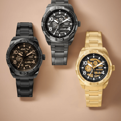 Relógio Fossil Masculino Bronson Dourado - ME3257/1DI
