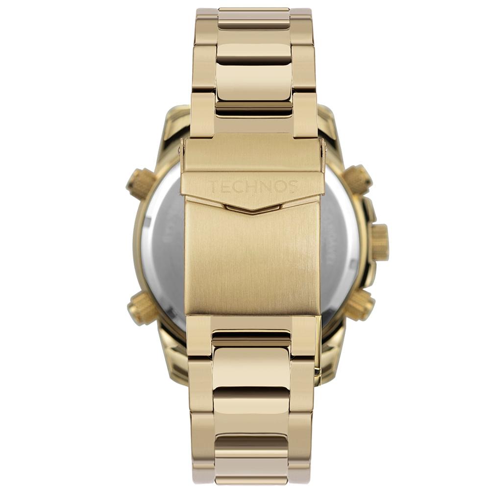 Relógio Technos Masculino Digitech Dourado - BJ4060AB/1P - 3