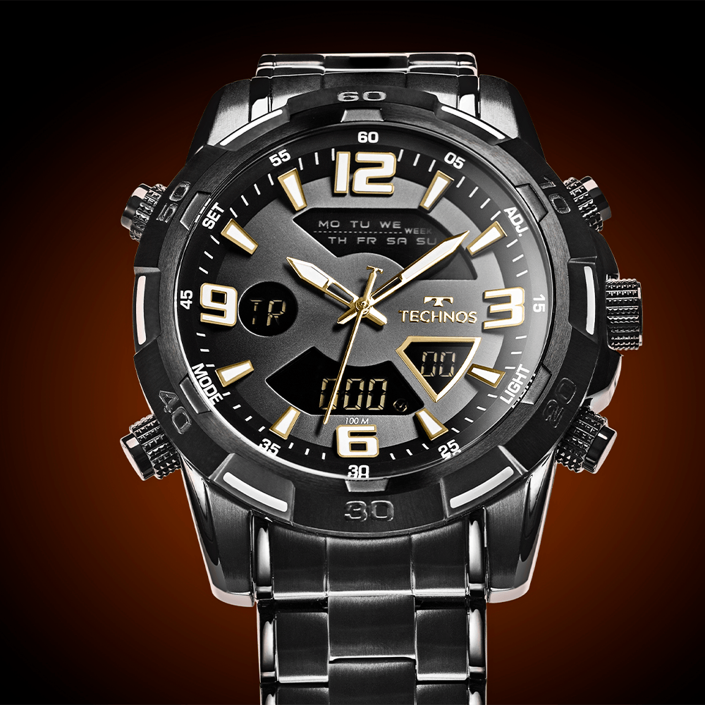 Relógio Technos Masculino Digitech Preto - W23305ADB/1P - 5
