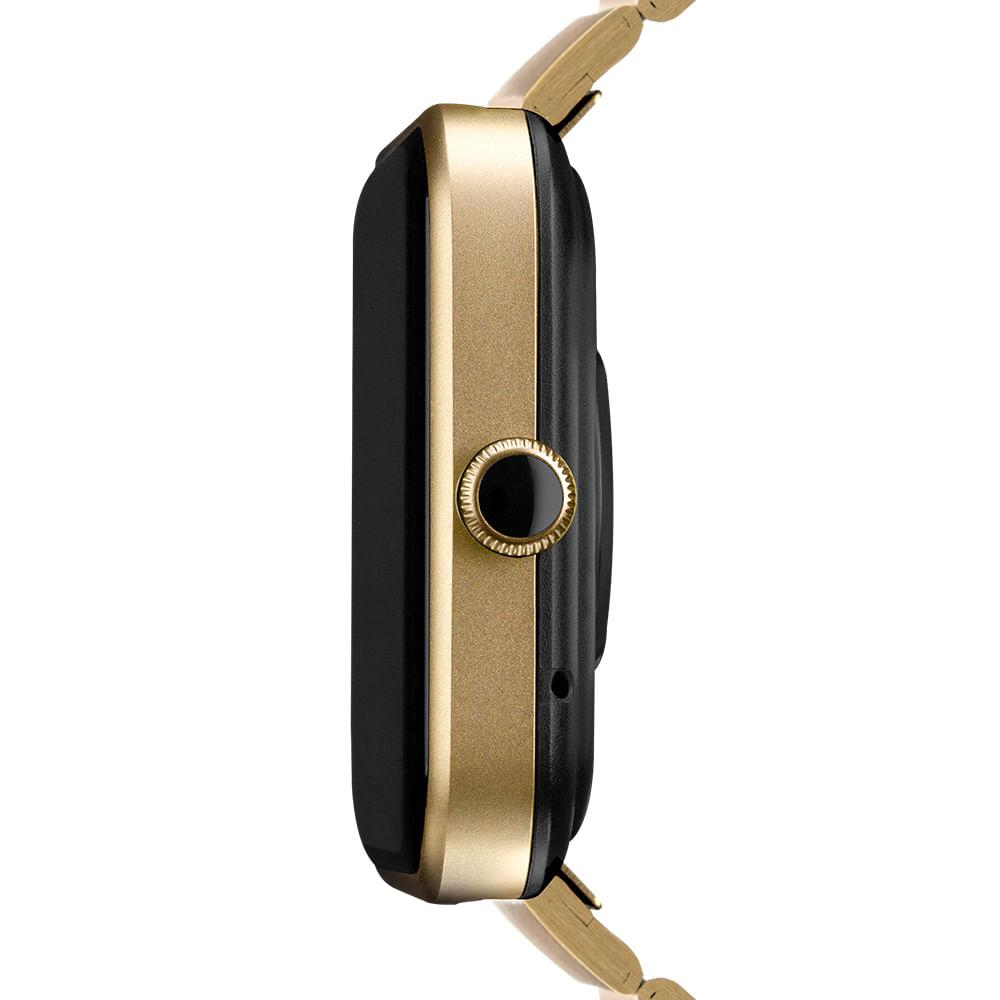 Smartwatch Technos Connect MAX Dourado e Preto - TMAXAH/C7D - 2