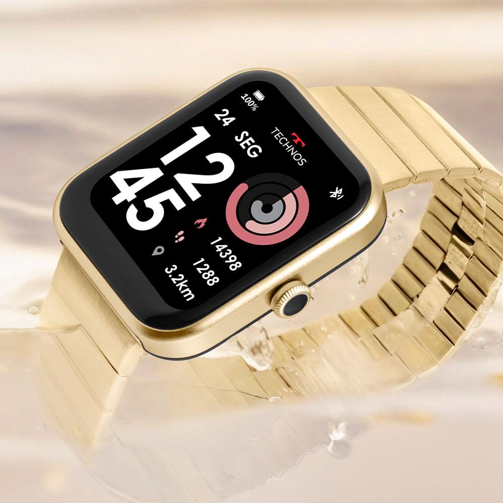 Smartwatch Technos Connect MAX Dourado e Preto - TMAXAH/C7D - 6