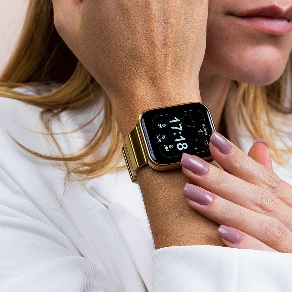 Smartwatch Technos Connect MAX Dourado e Preto - TMAXAH/C7D - 10