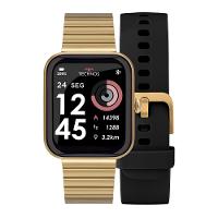 Smartwatch Technos Connect MAX Dourado e Preto - TMAXAH/C7D - 1