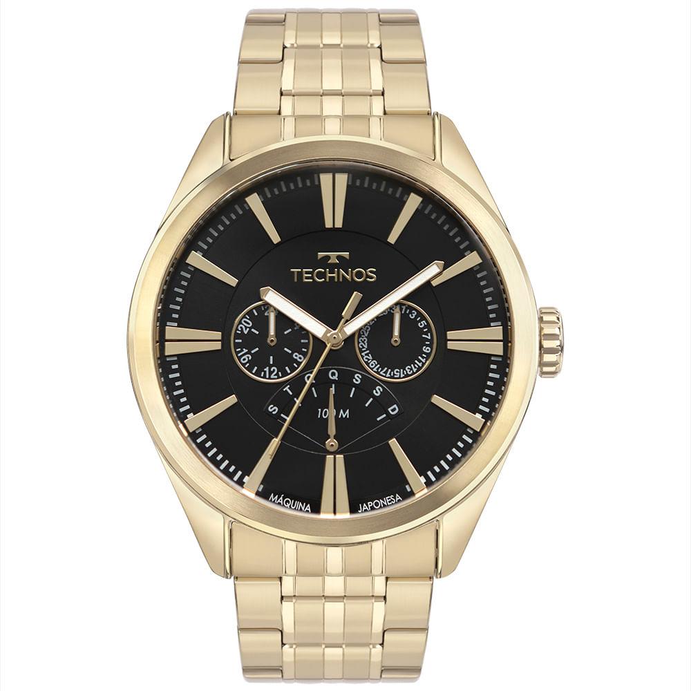 Relógio Technos Masculino Grandtech Dourado - JR20AA/1D - 1