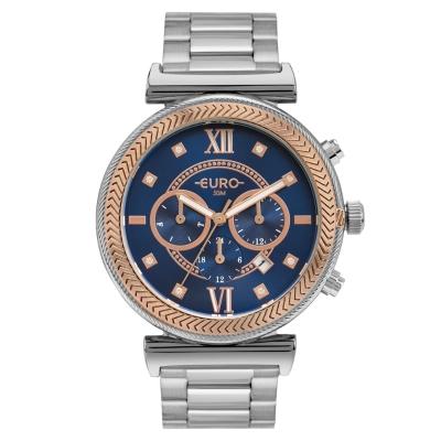 Relógio Euro Feminino Big Case Bicolor - EUJP25AW/4K