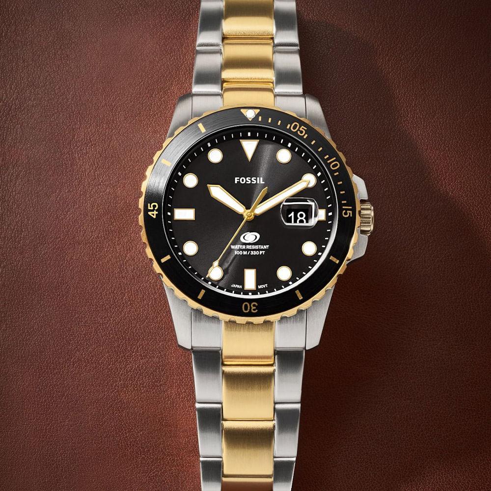 Relógio Fossil Masculino Blue Prata - FS6031/1KN - 6