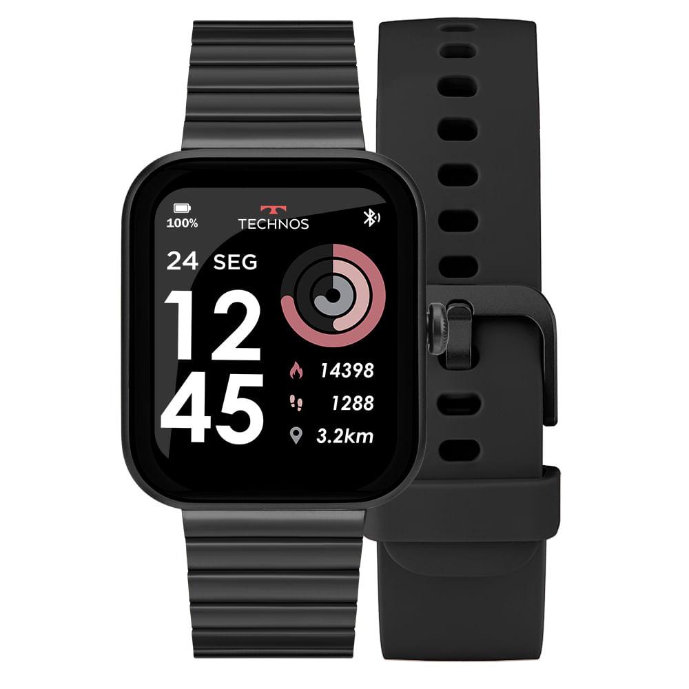 Smartwatch Technos Connect MAX Preto - TMAXAI/C7P - 1