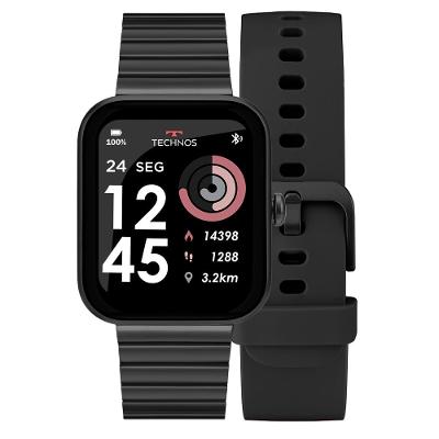 Smartwatch Technos Connect MAX Preto - TMAXAI/C7P