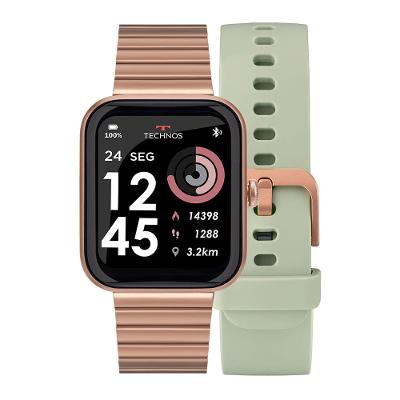 Smartwatch Technos Connect MAX Rose e Verde - TMAXAJ/C7T