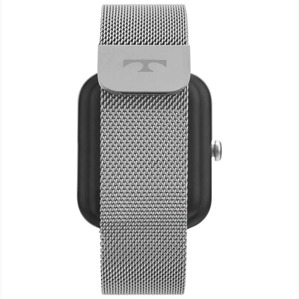 Smartwatch Technos Connect MAX Prata e Preto - TMAXAB/5K - 5