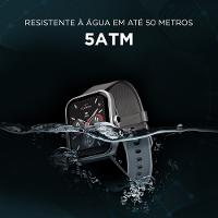 Smartwatch Technos Connect MAX Prata e Preto - TMAXAB/5K - 9