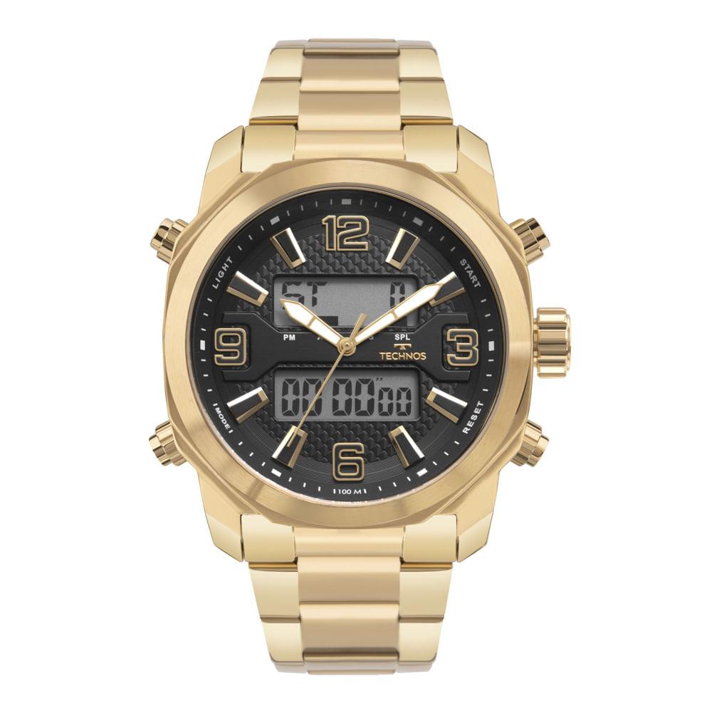 Relógio Technos Masculino Digitech Dourado - Y0908AAA/1P - 1