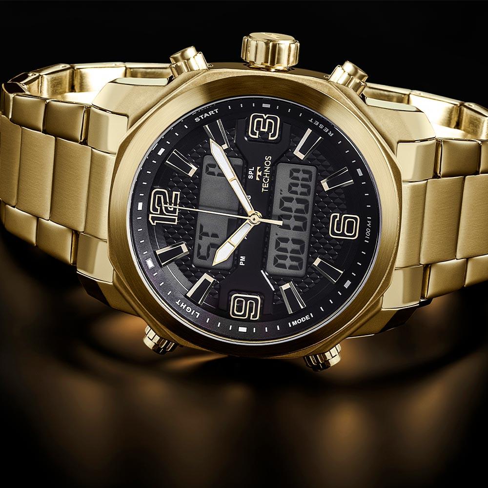 Relógio Technos Masculino Digitech Dourado - Y0908AAA/1P - 2