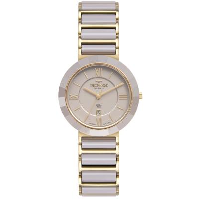 Relógio Technos Unissex Ceramic/saphire Dourado - 2015CE/1C