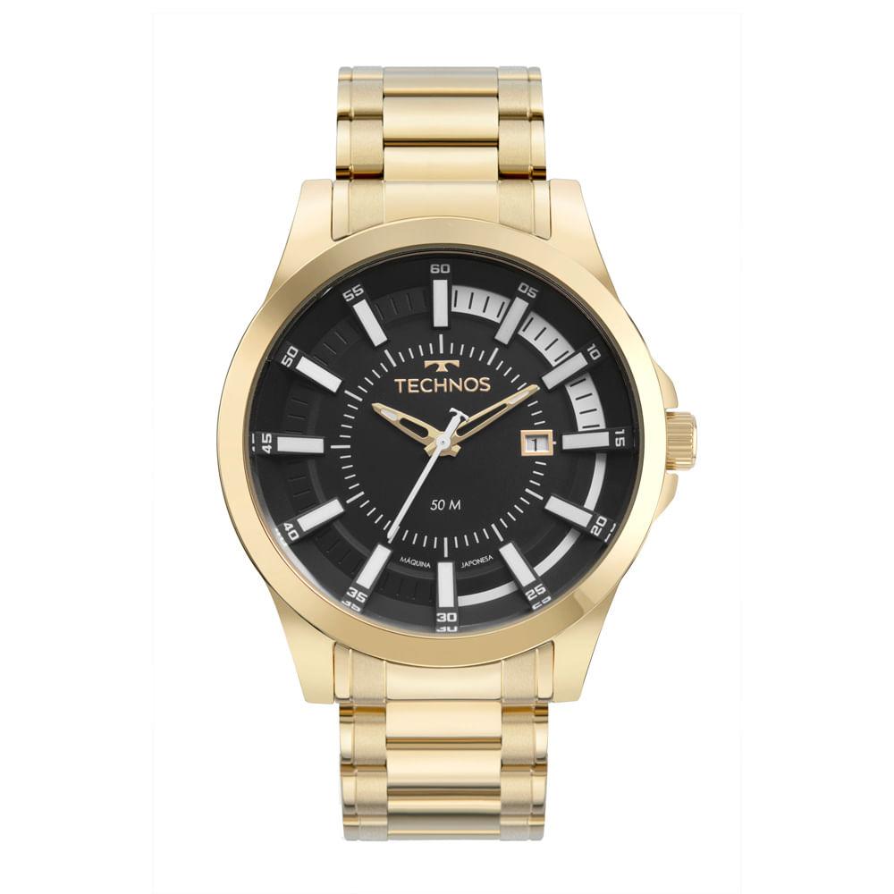 Relógio Technos Masculino Racer Dourado - 2117LFD/1B - 1