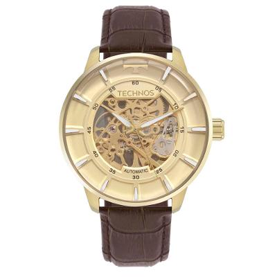 Relógio Technos Masculino Automático Skeleton Dourado - G3265AK/0M
