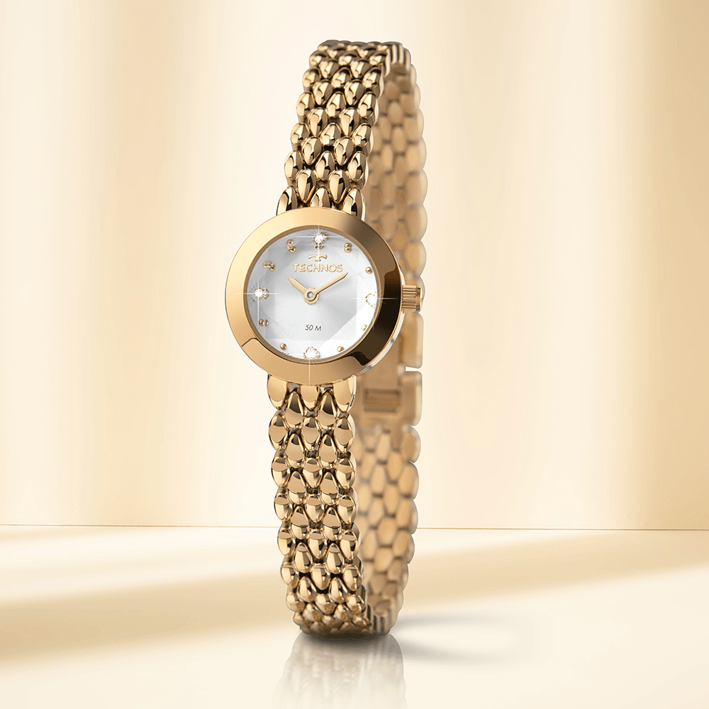 Relógio Technos Feminino Mini Dourado - 5Y20LP/1K - 2