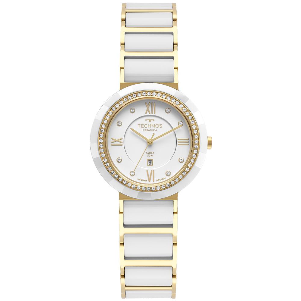 Relógio Technos Feminino Ceramic/saphire Dourado - 2036MRP/1B - 1