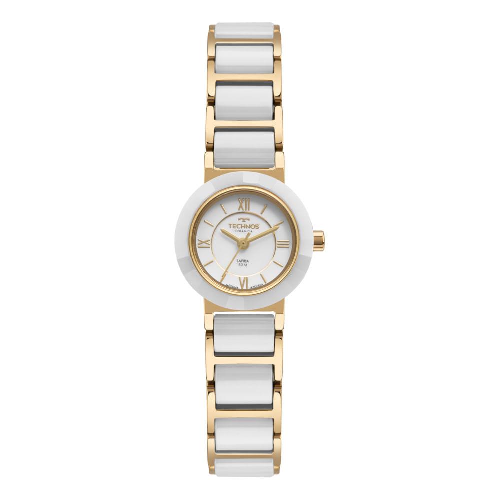 Relógio Technos Feminino Ceramic/saphire Dourado - 2035LWF/1B - 1