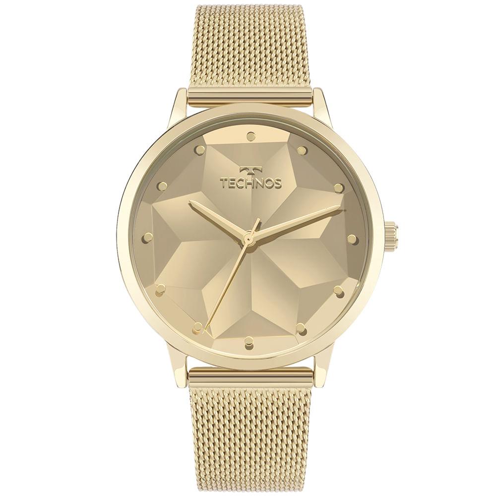 Relógio Technos Feminino Brilho Dourado - 203AAG/1D - 2