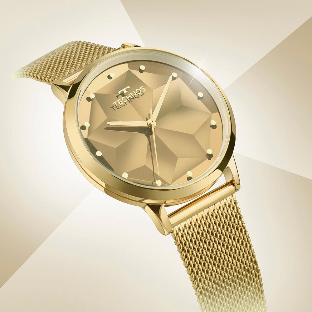 Relógio Technos Feminino Brilho Dourado - 203AAG/1D - 1