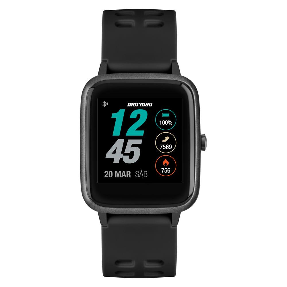 Relógio Smartwatch Mormaii Life Unissex Full Display Preto - MOLIFEAB/8P - 1