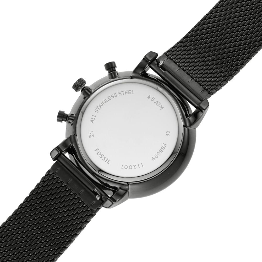 Relógio Fossil Masculino Dress Grafite - FS5699/1PN - 5