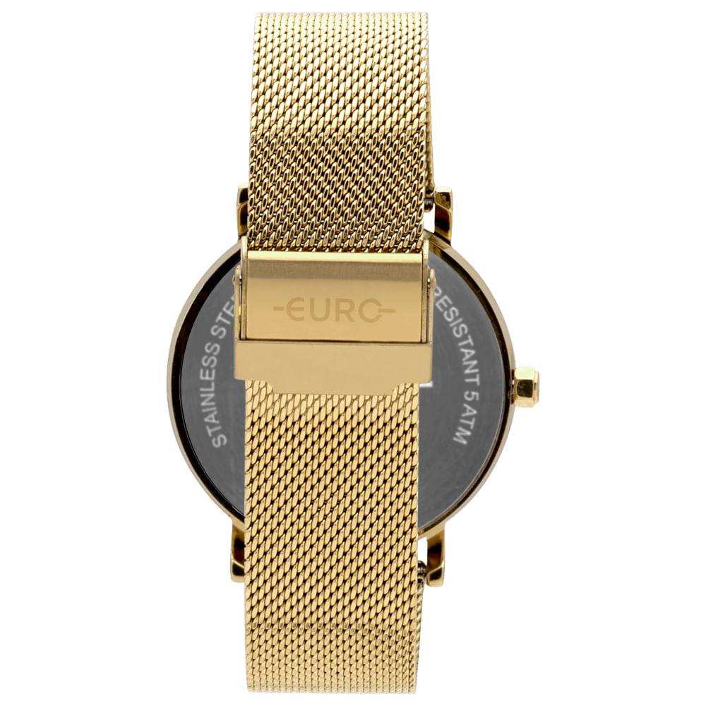 Relógio Euro Feminino Multiglow Dourado - EU6P29AHCBPS/4P - 3