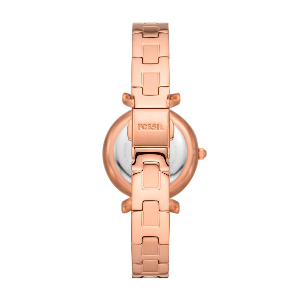 Relógio Fossil Feminino Carlie Rosé - ES5202/1JN - 3