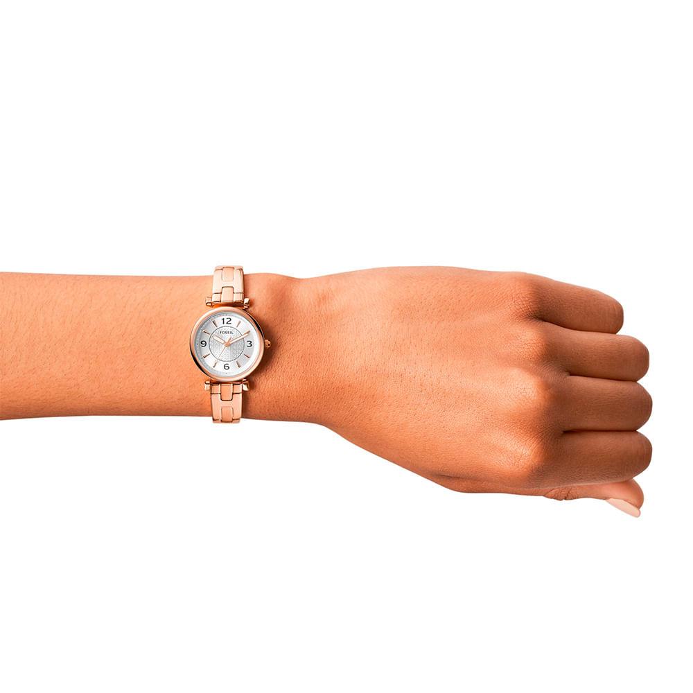 Relógio Fossil Feminino Carlie Rosé - ES5202/1JN - 4